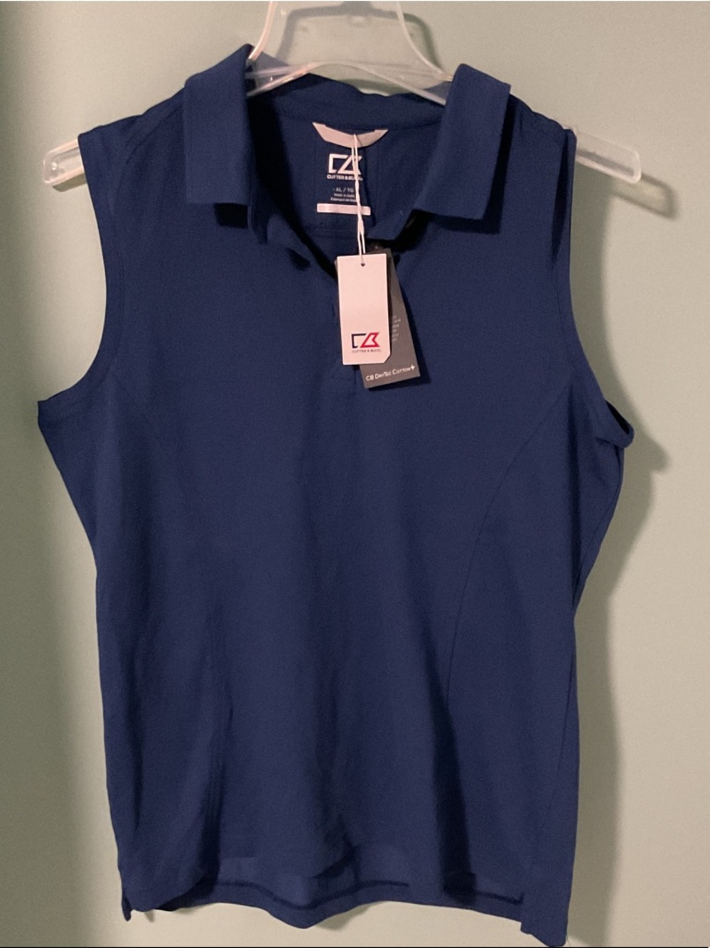 Cutter & Buck Sleeveless Polo Tank Top - Navy Blue